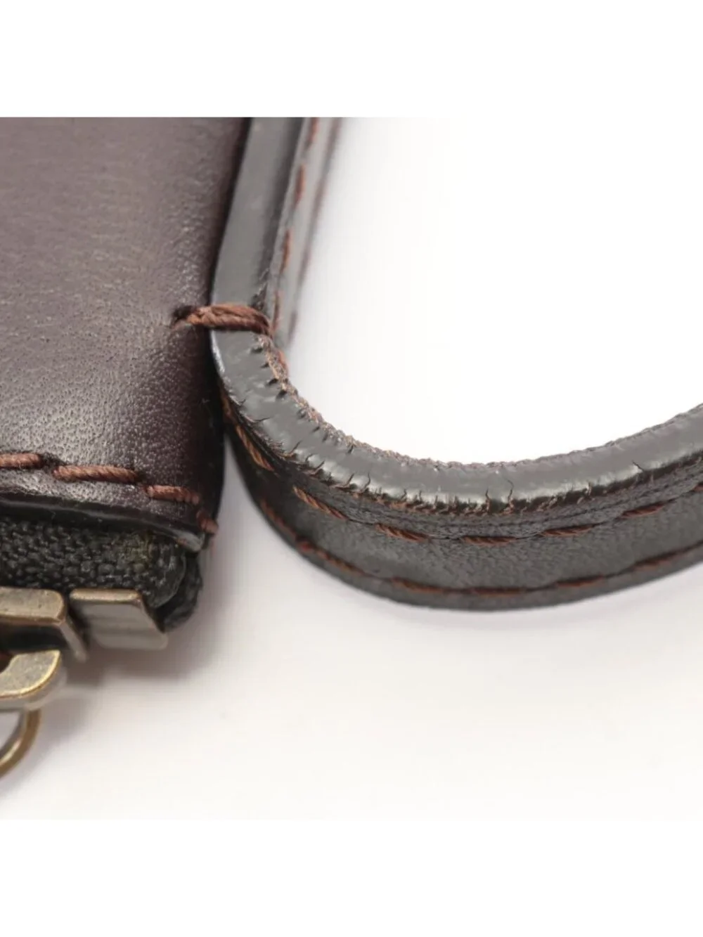 Louis Vuitton Shoulder Bag Sac Plat Utah Cafe Leather Sac